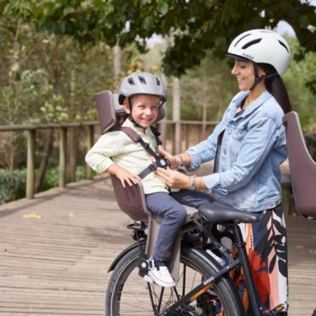 Bobike Tour Plus Exclusief 1P Kinderfietszitje - Bruin