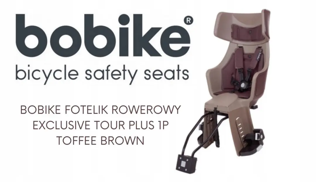 Bobike Tour Plus Exclusief 1P Kinderfietszitje - Bruin