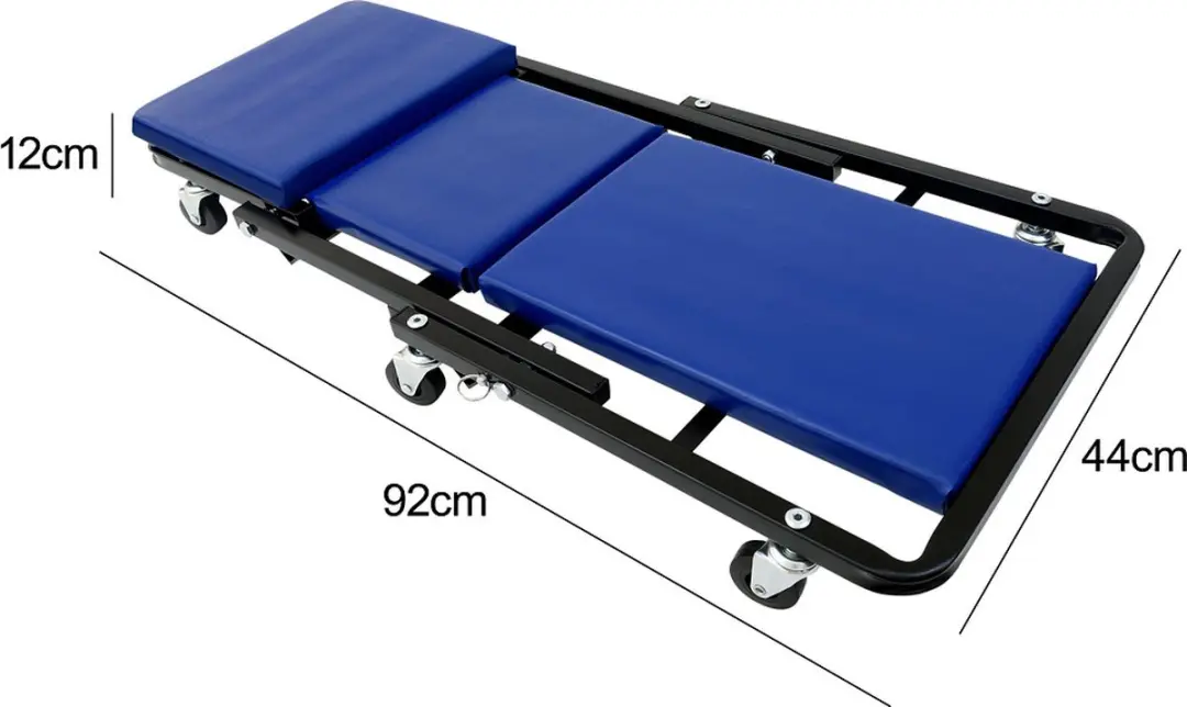 Monzana Monteursbed 92x44x12cm - 150kg - Blauw