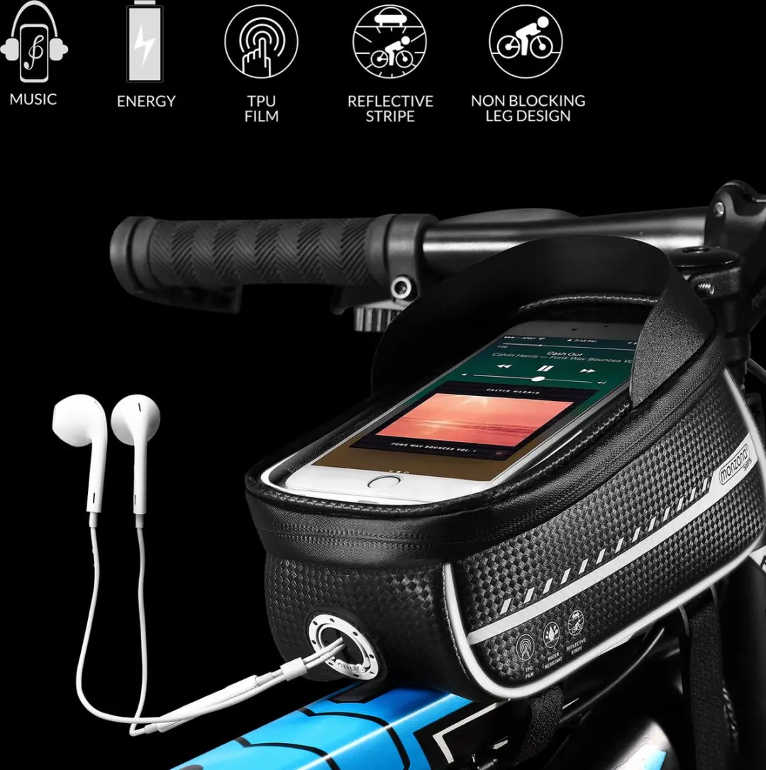 Monzana Frametas Waterdicht TPU Touchscreen - 0.85L - Zwart