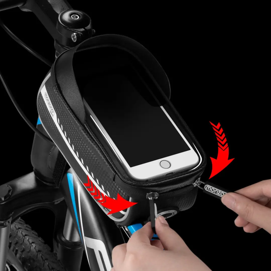 Monzana Frametas Waterdicht TPU Touchscreen - 0.85L - Zwart