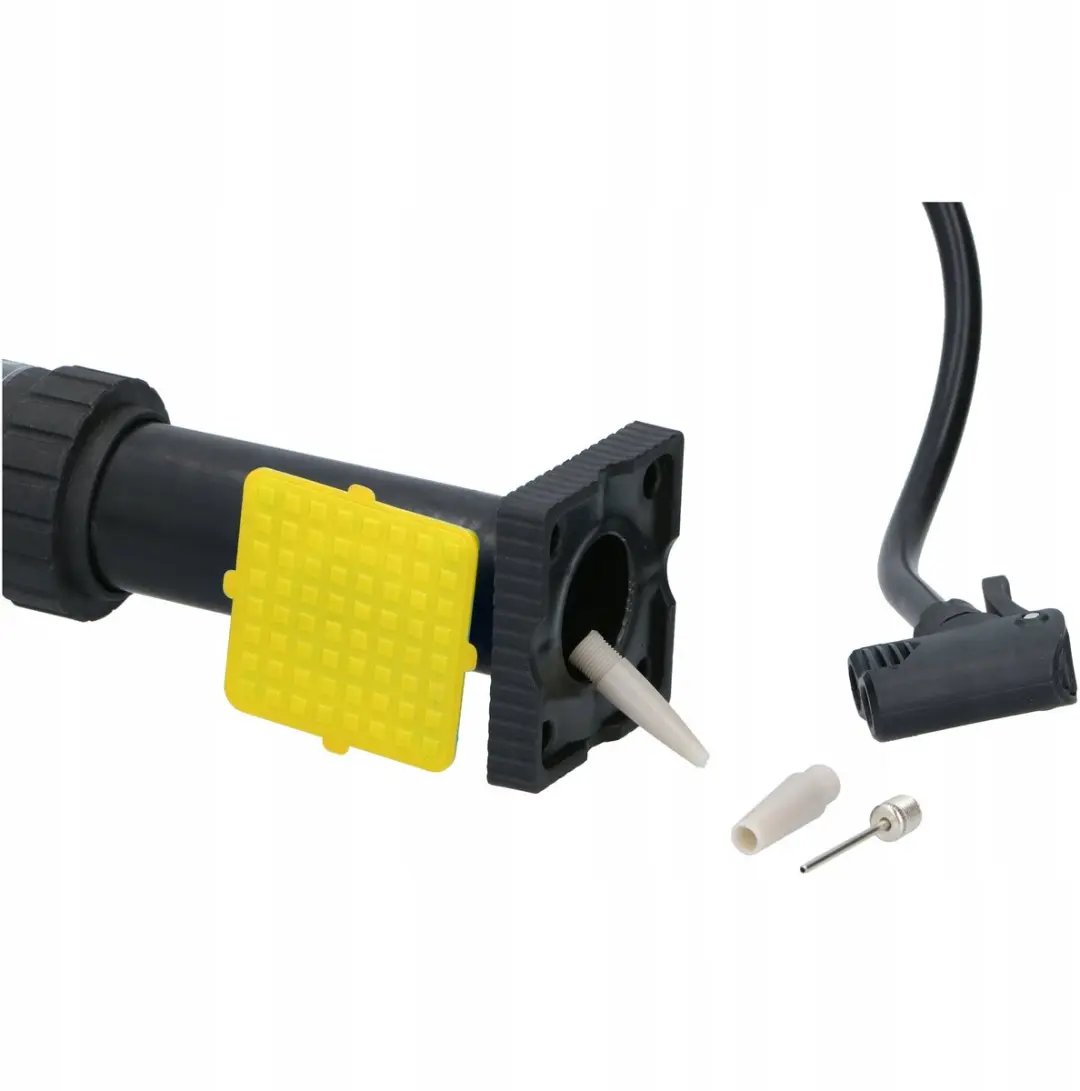 Dunlop Fietspomp met Manometer 10 Bar - Geel/Zwart
