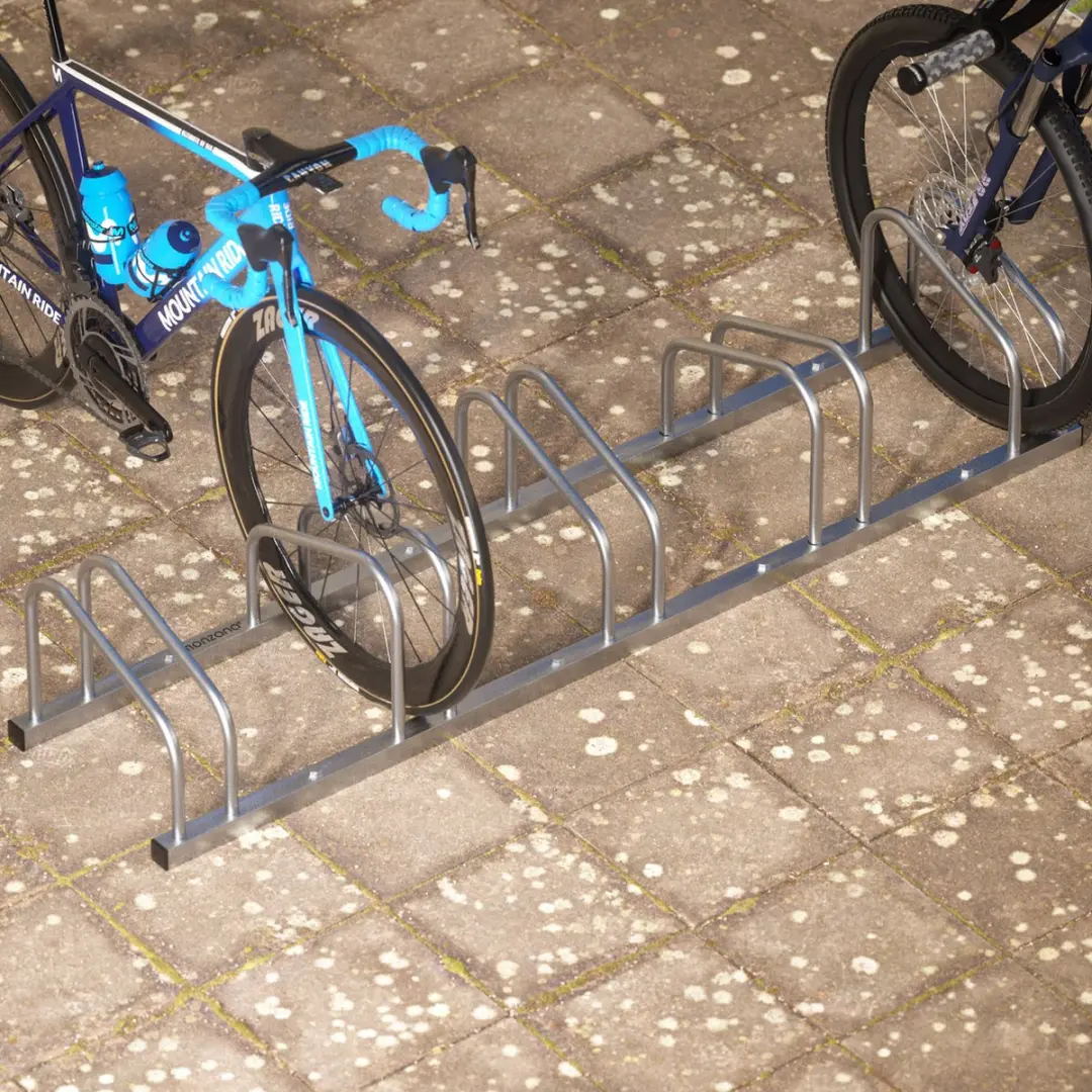 Monzana Fietsenrek 5 Fietsen - 37cm Wielafstand - Grijs