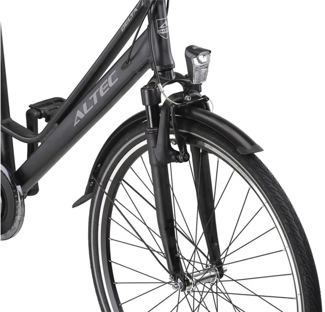 Altec Damesfiets Delta 28" 50cm - 3 Versnellingen - Matzwart
