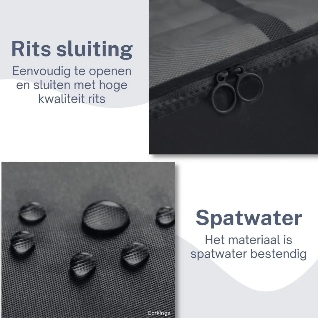 EarKings Packing Cubes EKPC1386 Kofferorganizer - 9-delig Grijs