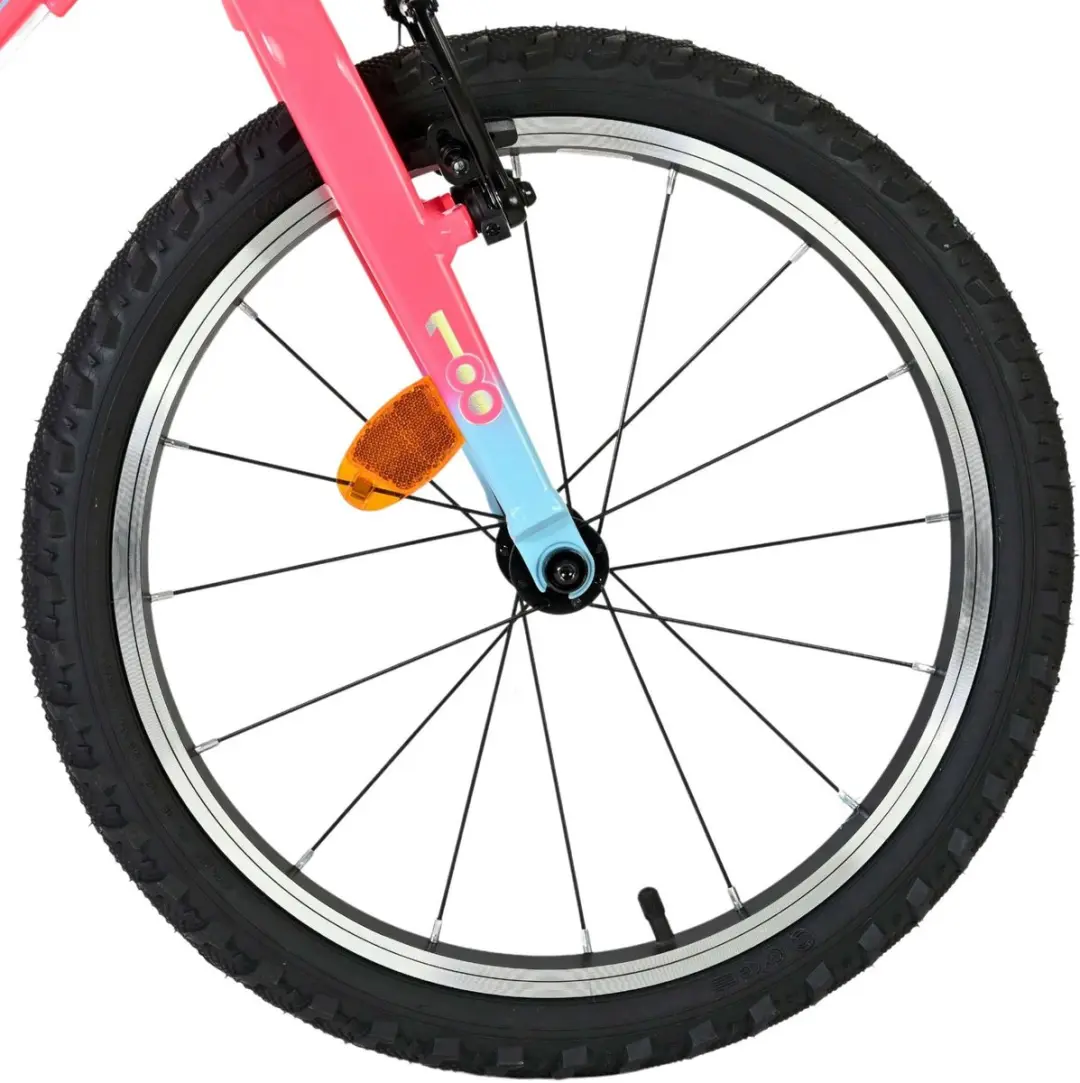 Volare Milano Kinderfiets 18" - Meisjes - 1 Versnelling - Roze - afbeelding 6 van 6
