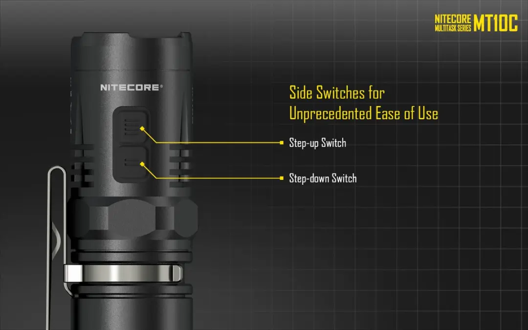 Nitecore MT10C Zaklamp - 25.4cm - Zwart - afbeelding 6 van 6