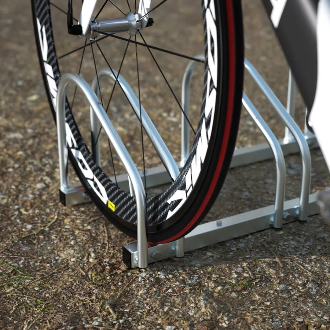 Monzana Fietsenrek 3 Fietsen - 37cm Wielafstand - Zilver - afbeelding 6 van 6