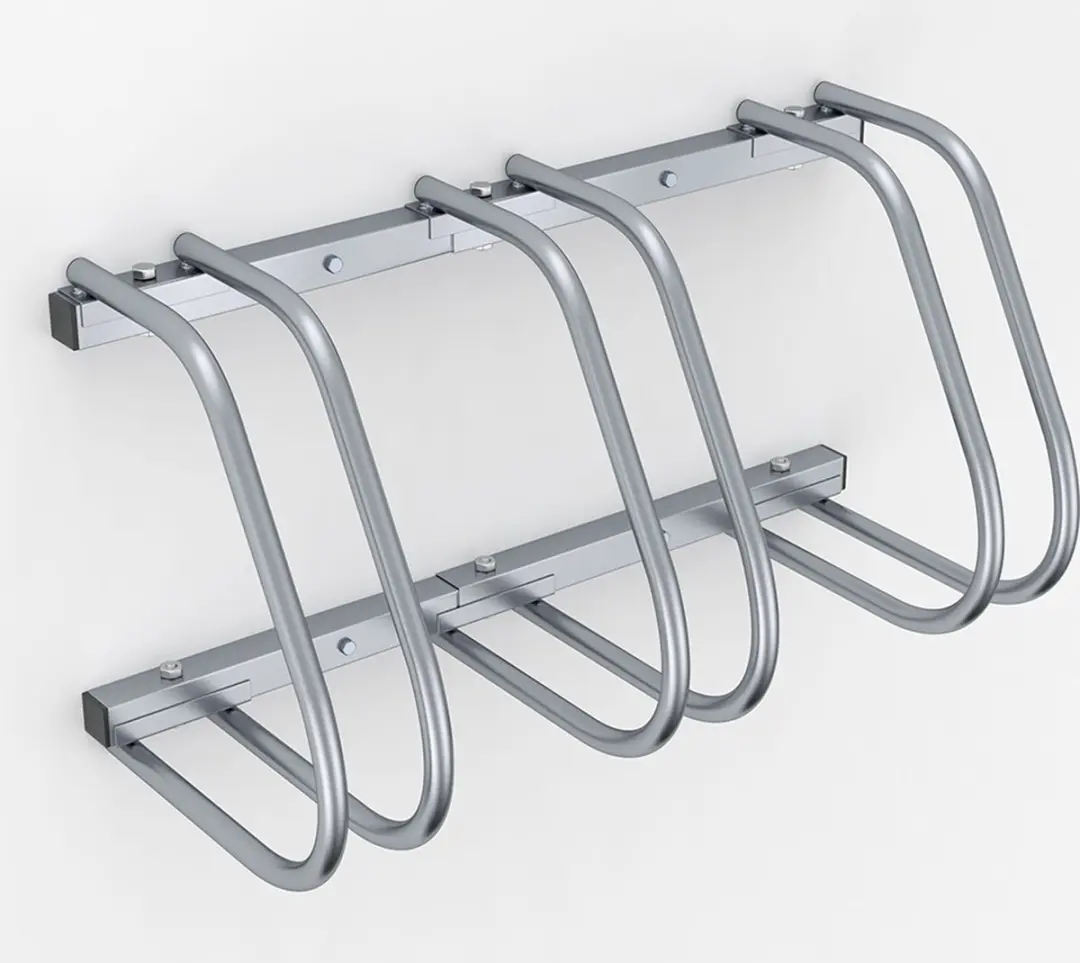 Monzana Fietsenrek 3 Fietsen - 37cm Wielafstand - Zilver