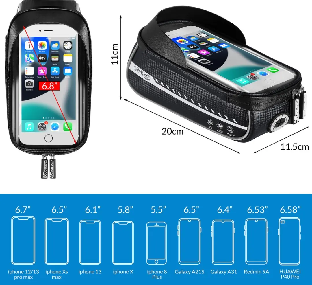 Monzana Frametas TPU Touchscreen - 0.85L - Titaan