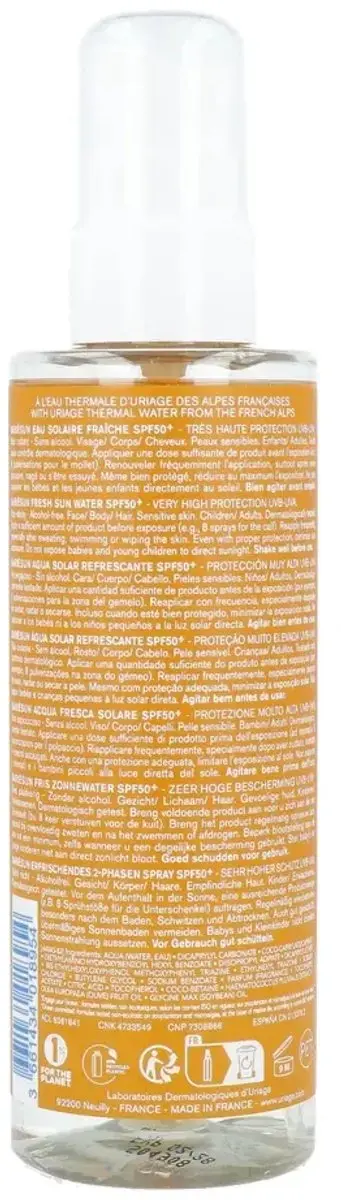 Uriage Bariésun Fresh Sunwater SPF50 - 200ml