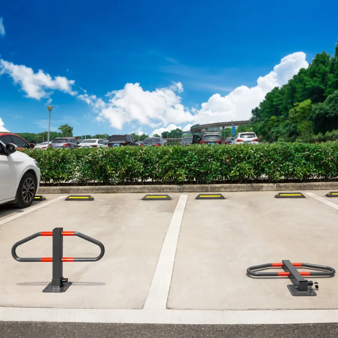 Monzana Parkeerbeugel met Sleutel - Grijs