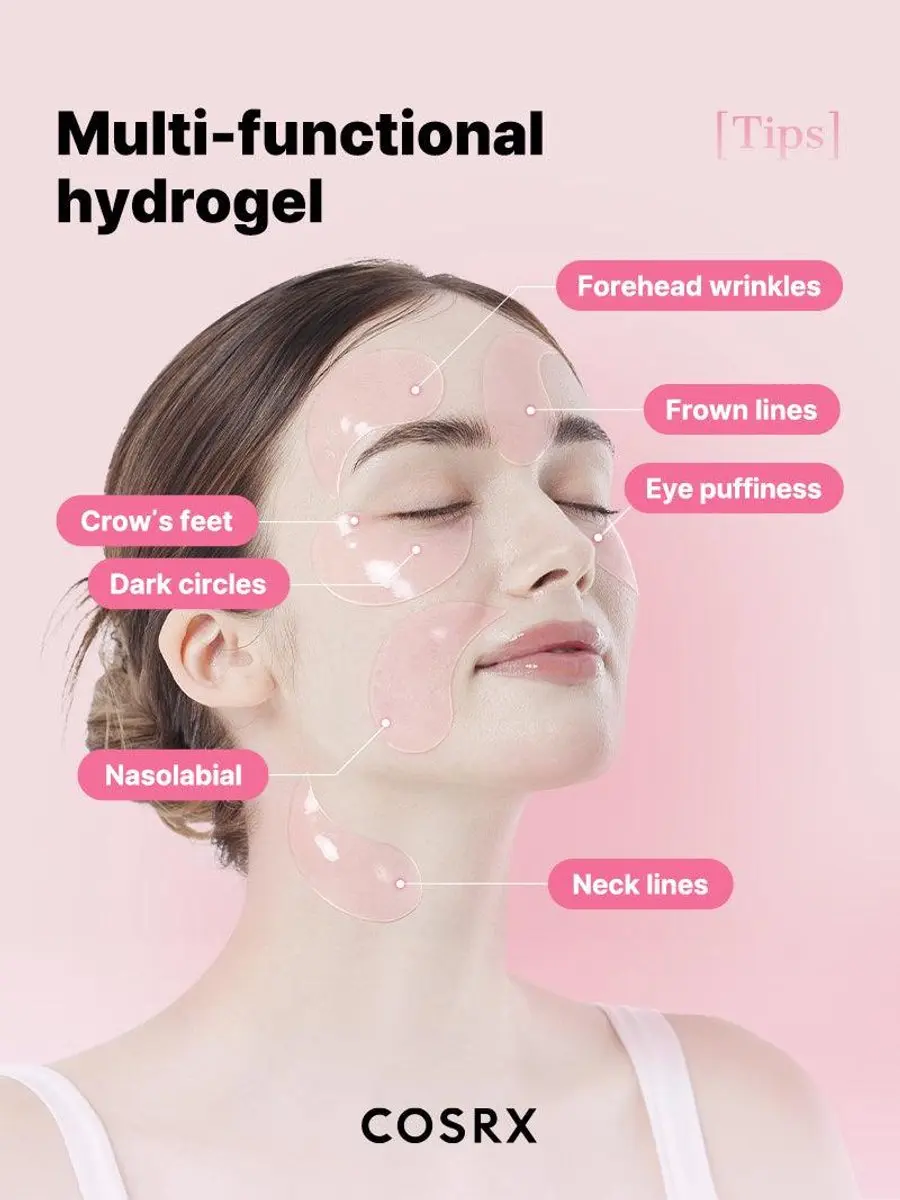 CosRx The Peptide Collagen Hydrogel Eye Patches - 60 Stuks