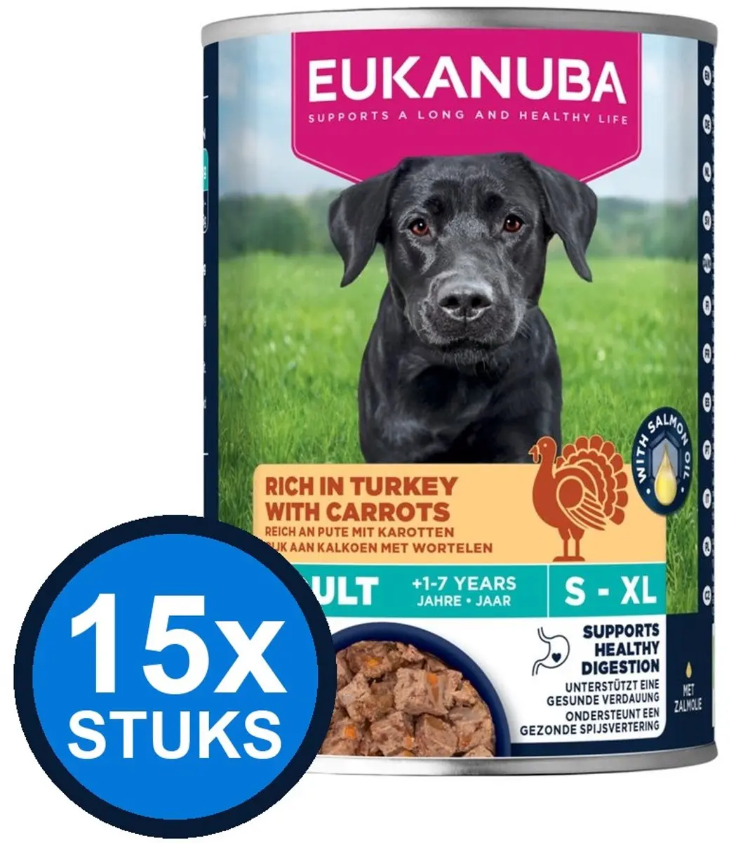 Eukanuba Life Care Dog Natvoer Adult Kalkoen & Wortel
