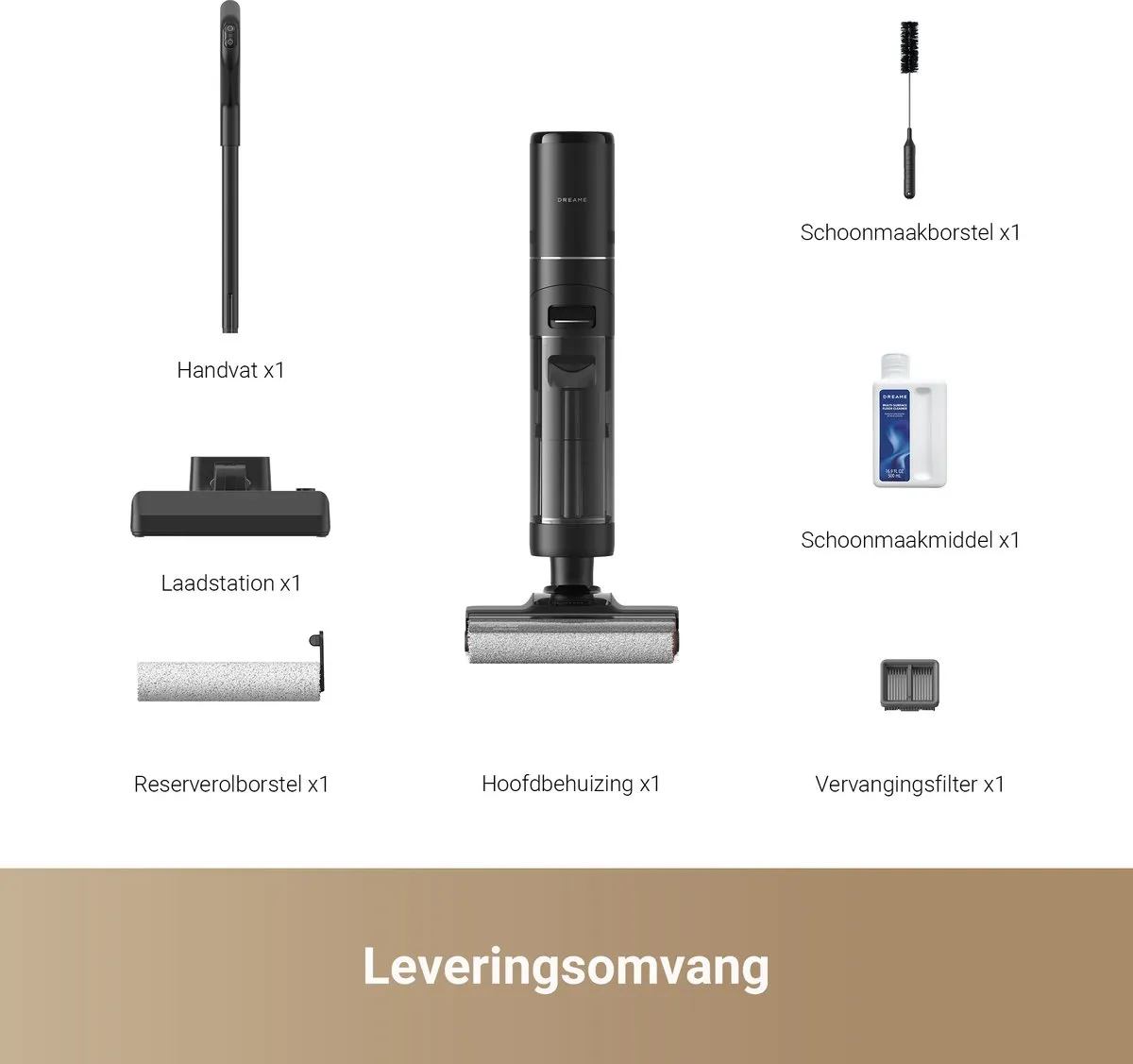 Dreame H12 Pro Ultra HHR25B Nat- en Droogzuiger - 65 min - Zwart