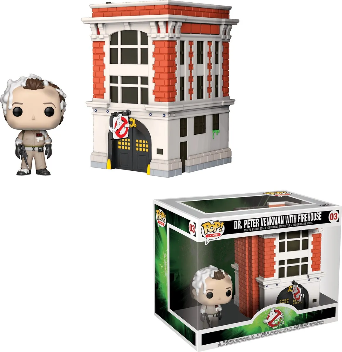 Funko Pop! Town Ghostbusters Dr. Peter Venkman - Multi