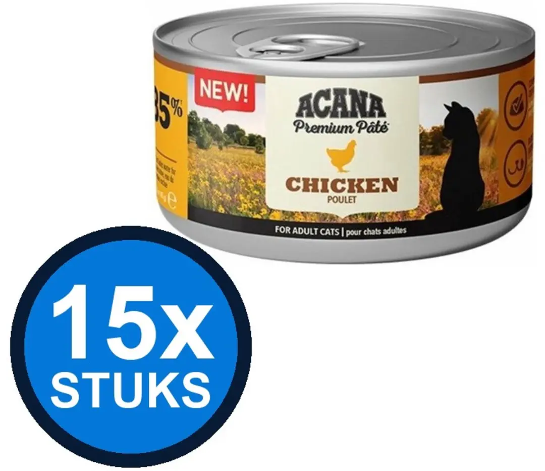 Acana Premium Pate Cat Chicken Natvoer
