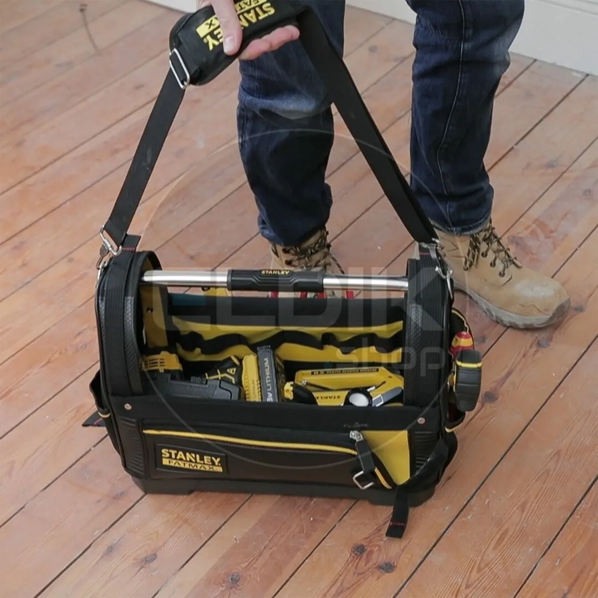 Stanley 1-93-951/4 Open Gereedschapstas 25L - 4 Stuks - Geel/Zwart - afbeelding 5 van 6