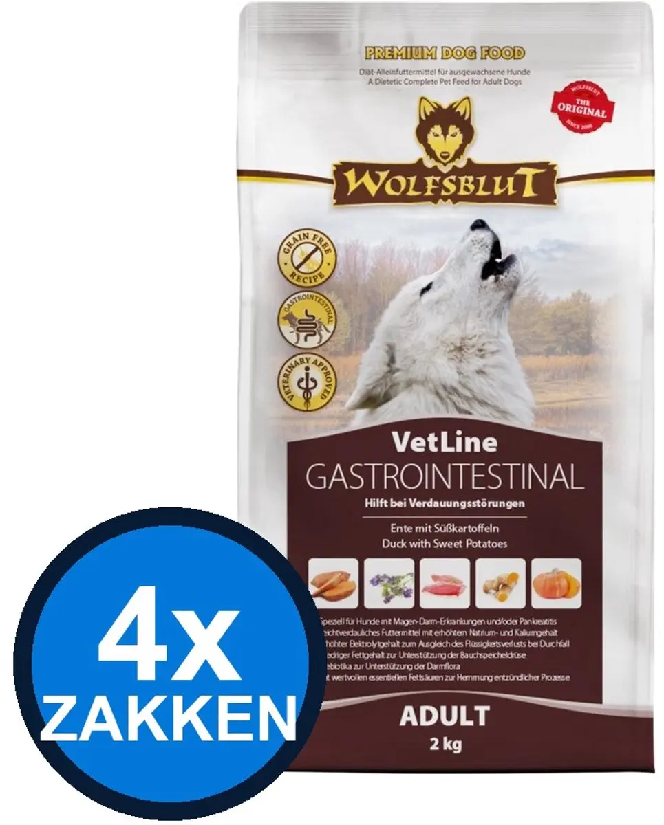 Wolfsblut VetLine Gastrointestinal Hondenvoer Droogvoer 2kg