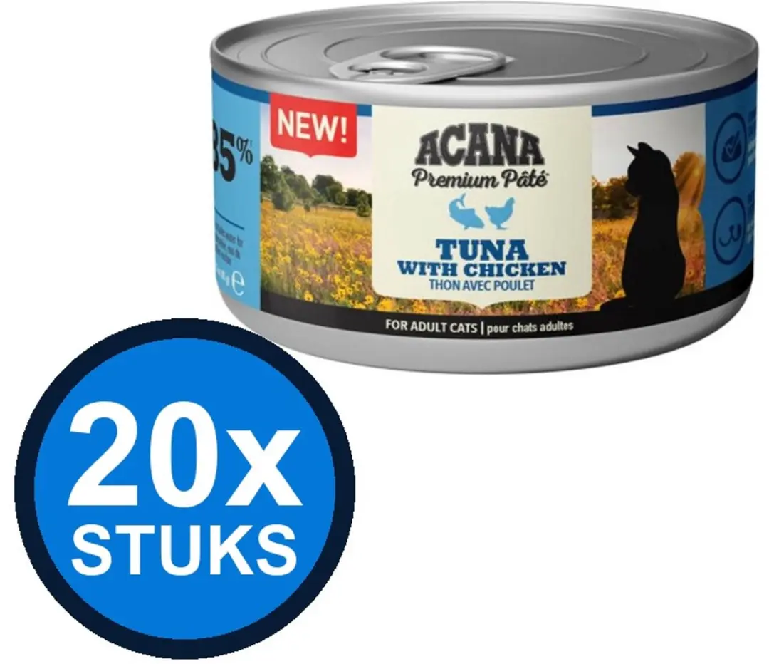 Acana Premium Pate Kat Tuna & Chicken Natvoer