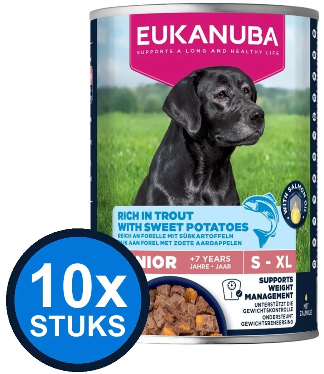 Eukanuba Life Care Natvoer Senior Forel & Zoete Aardappel 400g