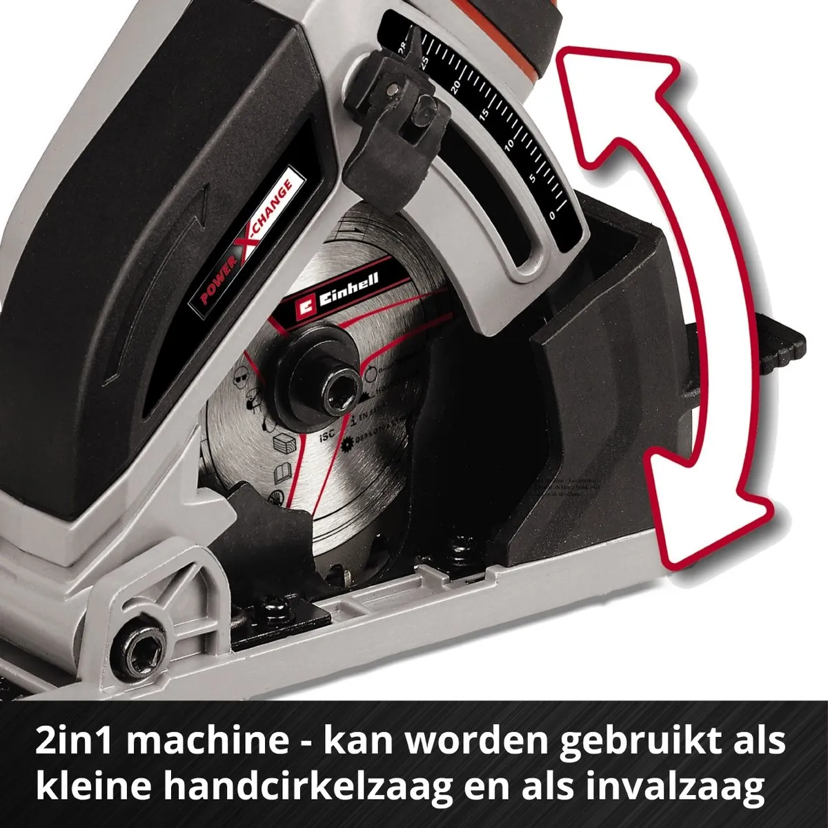 Einhell TE-CS 18/89-1 Li Solo Accu Cirkelzaag - 89mm - 3.500 t/min