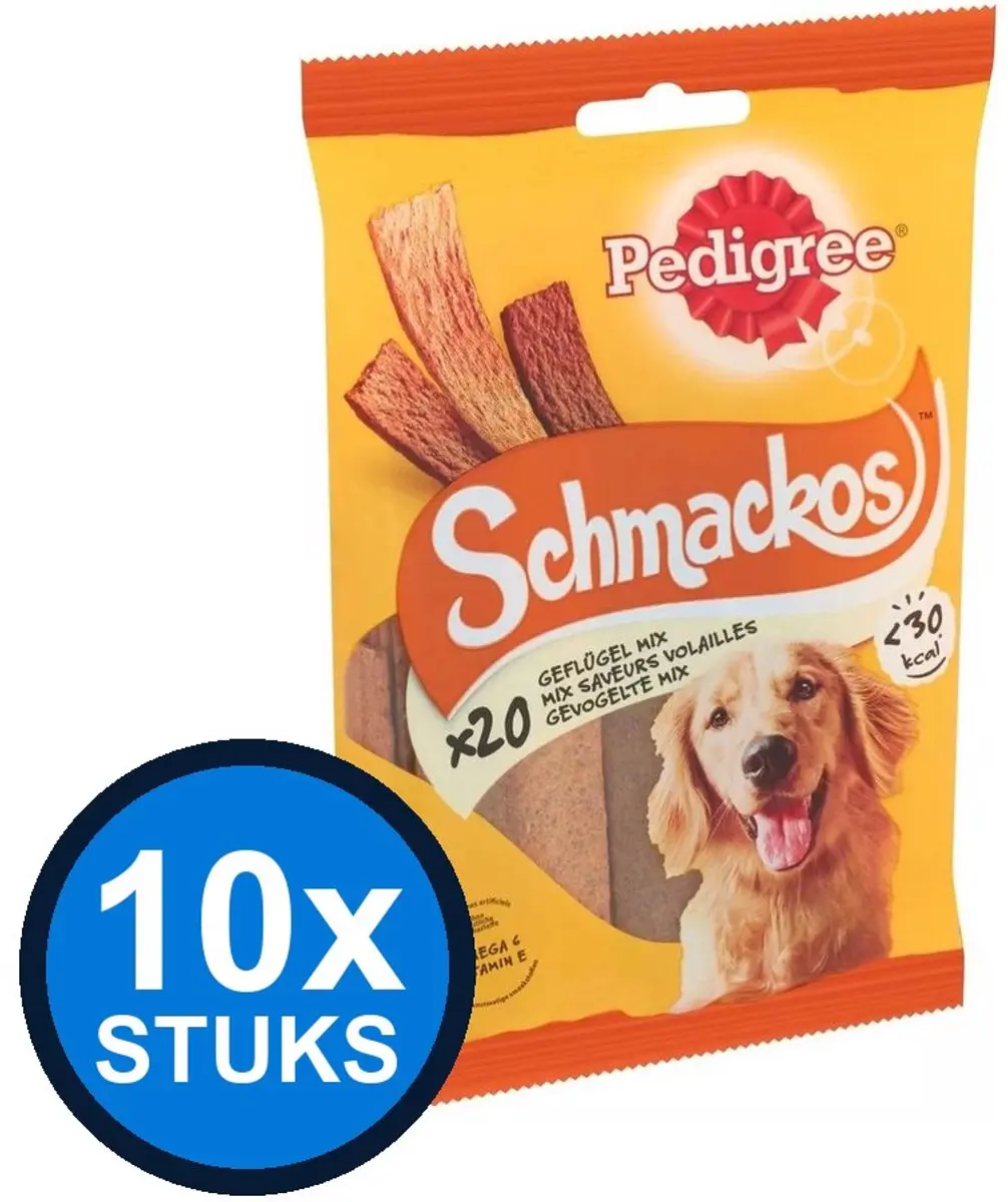 Pedigree Schmackos Gevogelte Honden Snacks 144g