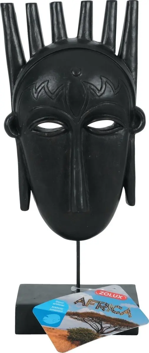 Zolux Ornament Afrika Man Mask - Blauw - afbeelding 2 van 3