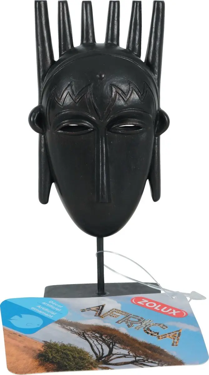 Zolux Ornament Afrika Man Mask - Blauw - afbeelding 3 van 3