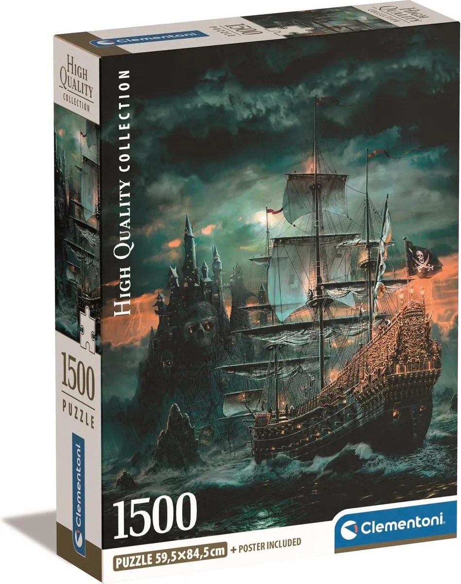 Clementoni Piratenschip Puzzel 1500 Stuks
