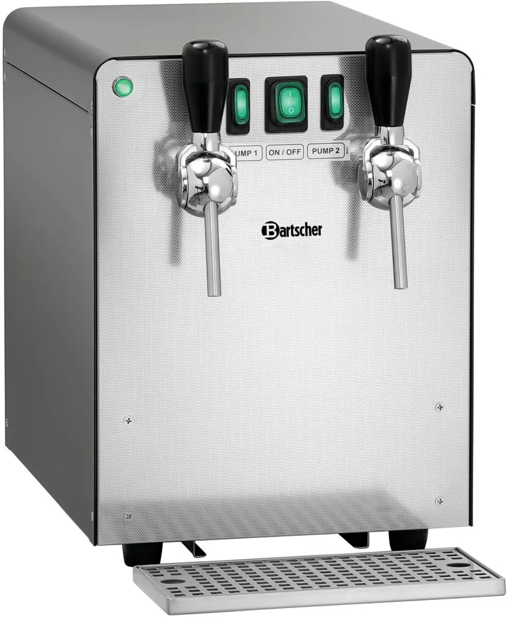Bartscher Glühwein Dispenser 1300 200119 - 30L - 2 Kranen - RVS