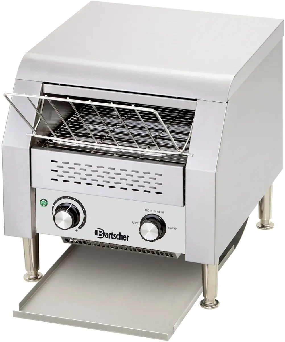 Bartscher A100205 Doorlooptoaster 150 sneetjes/uur - RVS