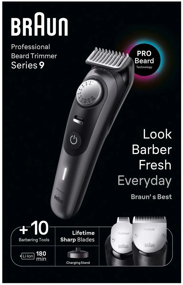 Braun BeardTrimmer 9 BT9421 Baardtrimmer