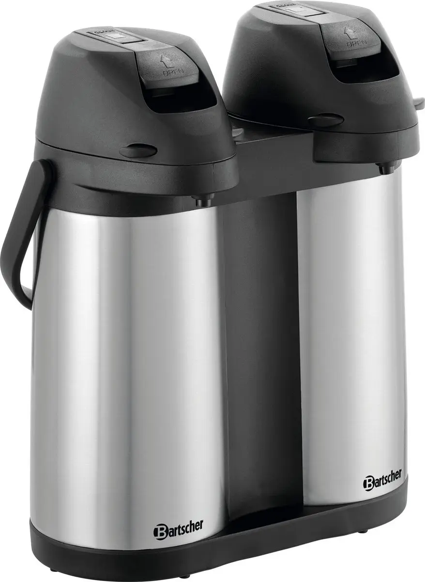 Bartscher Geïsoleerde Pompkan Duo 190208 - 3,8L - RVS
