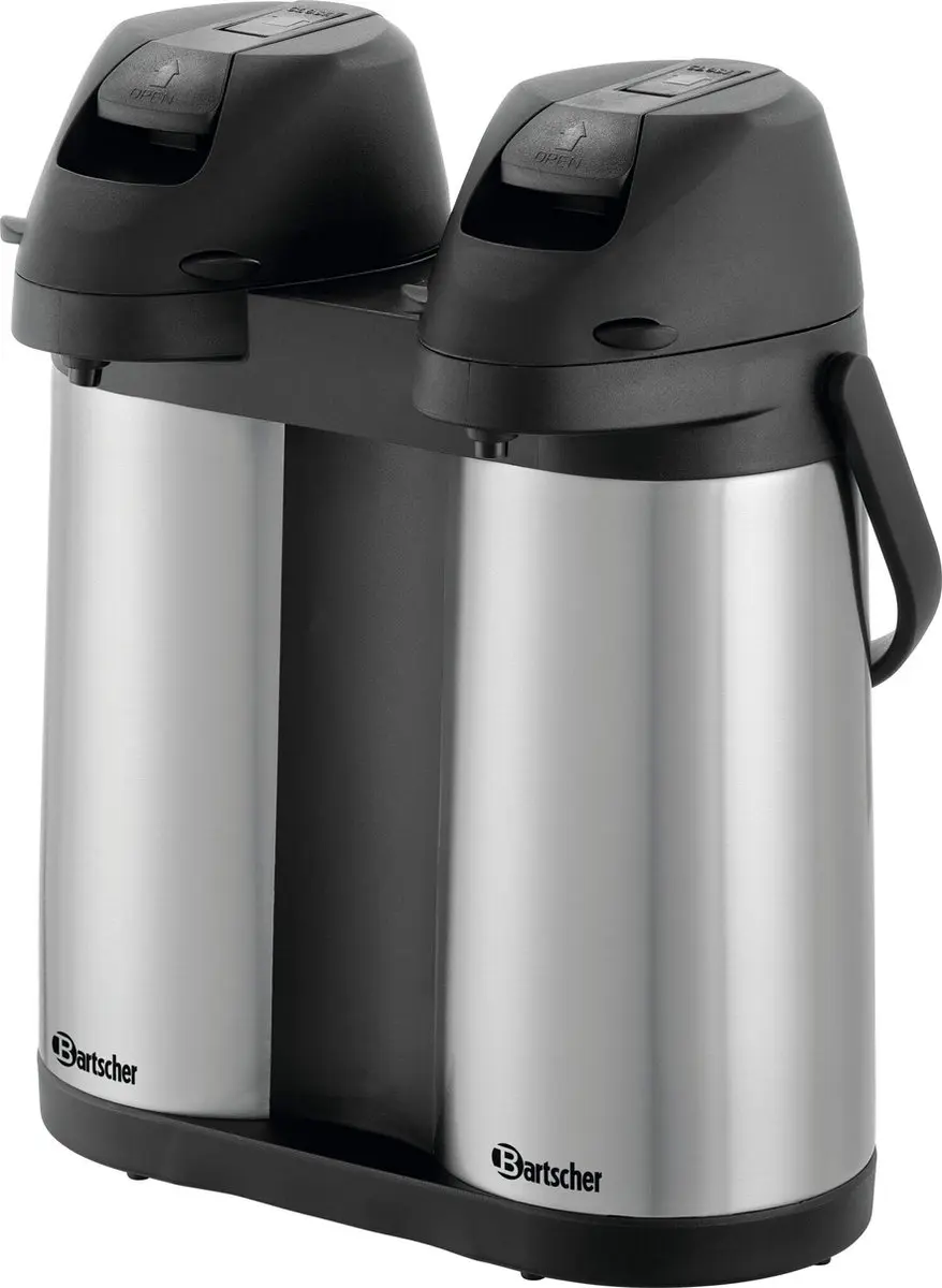 Bartscher Geïsoleerde Pompkan Duo 190208 - 3,8L - RVS