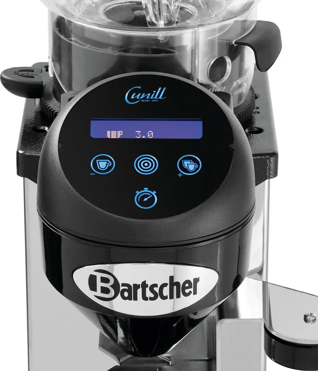 Bartscher Tauro Digital Koffiemolen 275W - Zilver/Zwart