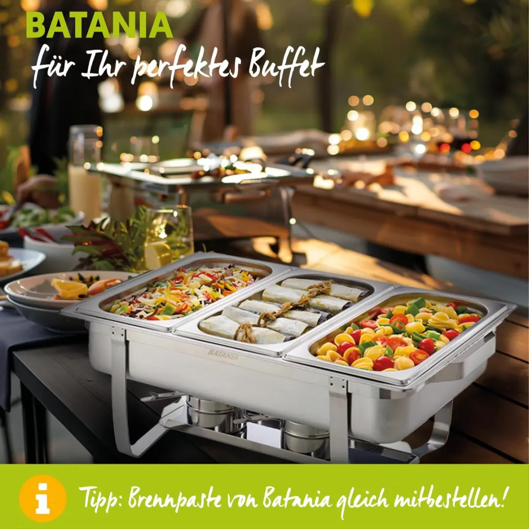 APS Batania Buffetwarmer 14-delig - RVS - Vaatwasserbestendig