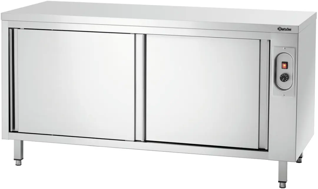 Bartscher 347167 Warmhoudkast RVS - 2 Schuifdeuren 1600x700x850mm