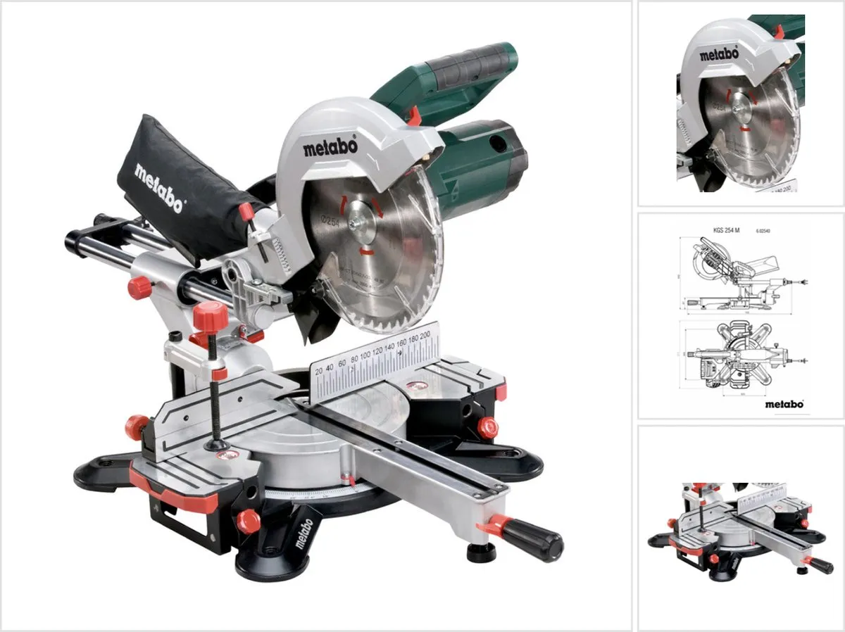 METABO Afkortzaag KGS254M - 1800 W - Ø 254 mm