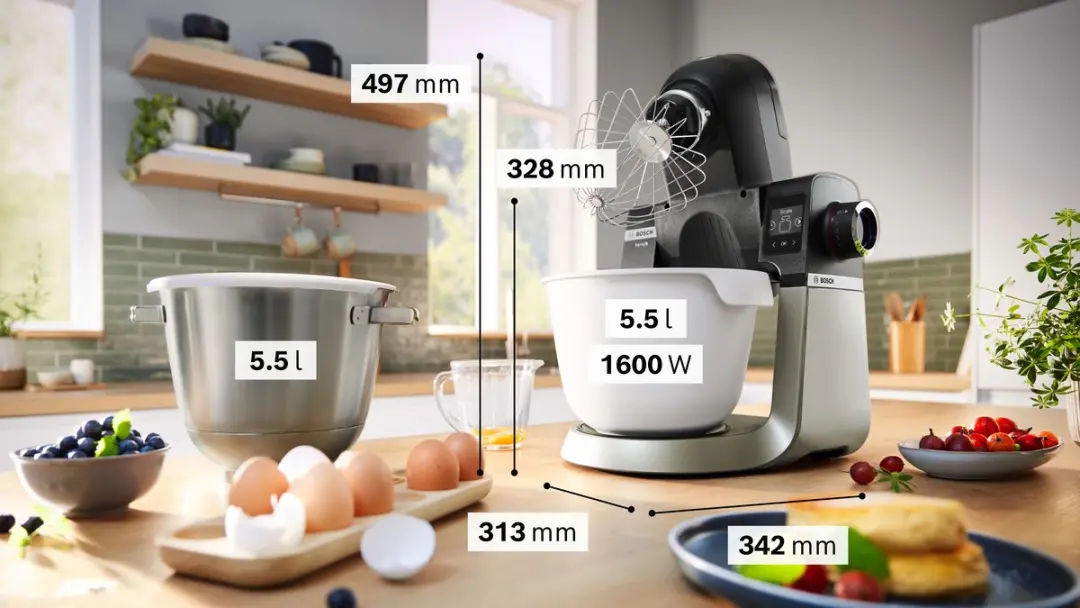 Bosch Serie 6 MUMS6ZS18 Keukenmachine 1600W - 7 Snelheden - Zwart - afbeelding 6 van 6