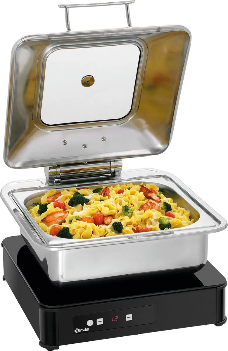 Bartscher Inductiewarmhoudplaat IW3-SW 300W - 390x390x100mm Zwart