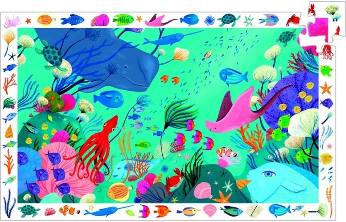 Djeco Observatie Puzzel Aquatisch DJ07562 - 10 Stuks - Multicolor - afbeelding 6 van 6