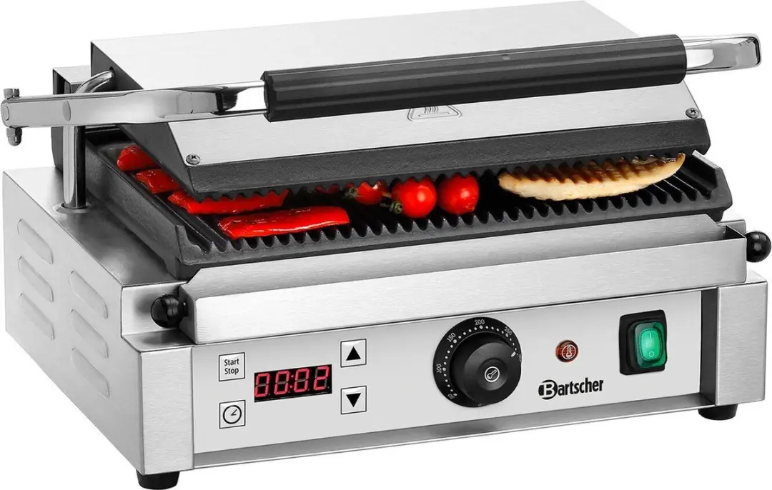 Bartscher 1RDIG Contactgrill 2200W - Zilver