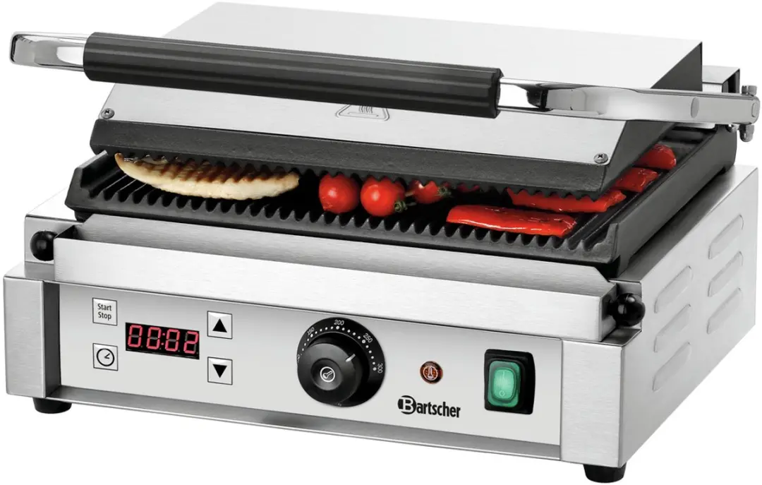 Bartscher 1RDIG Contactgrill 2200W - Zilver