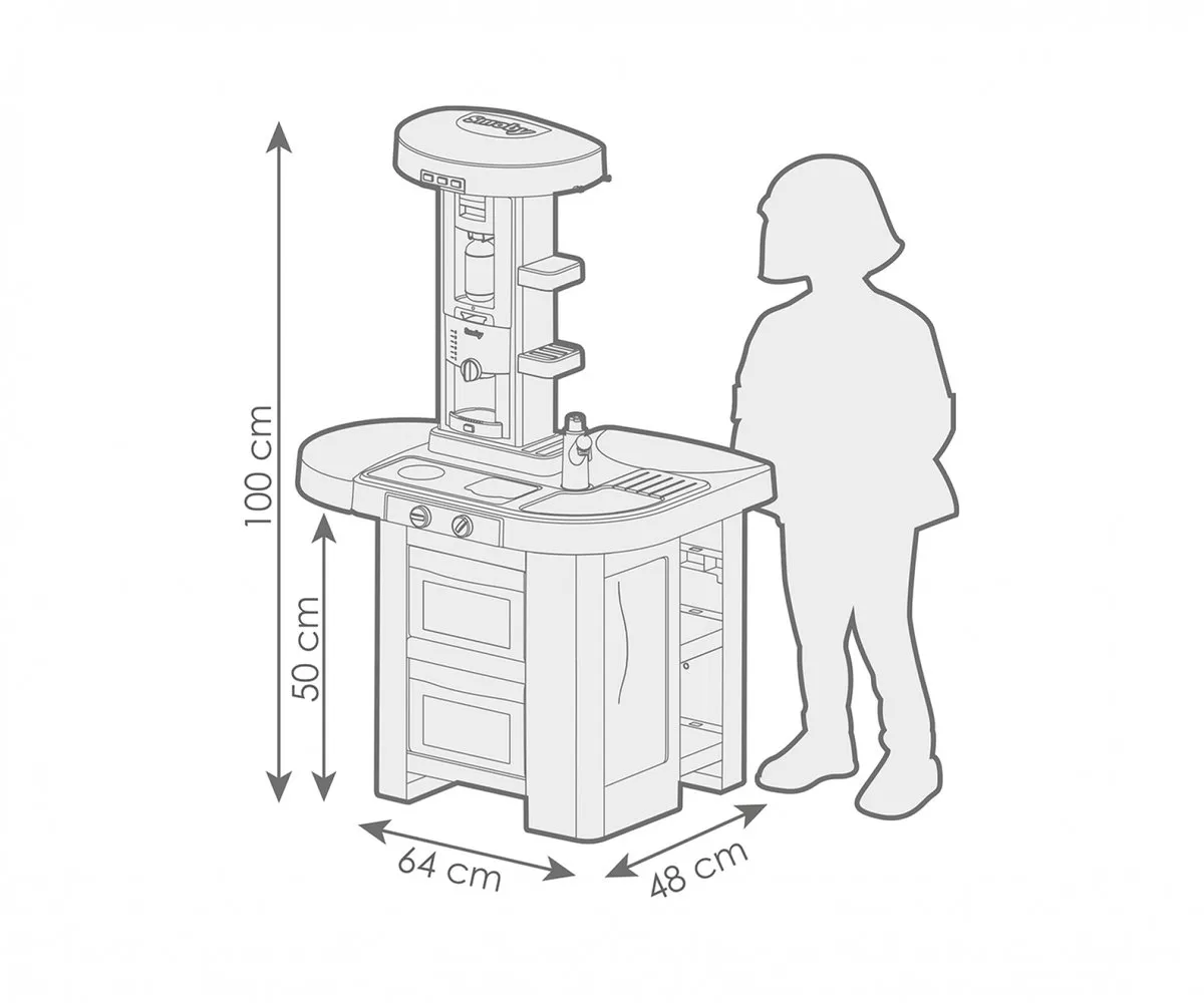 Smoby Kitchen Tech Editie Speelkeuken - Multicolor