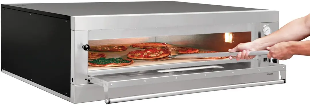 Bartscher ET 105-1BK Elektrische Pizzaoven 12kW - 33cm - RVS