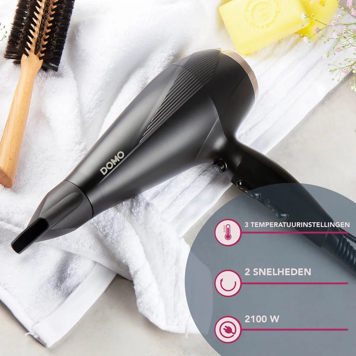 Domo DO1093HD Haardroger 2100W - 2 Snelheden