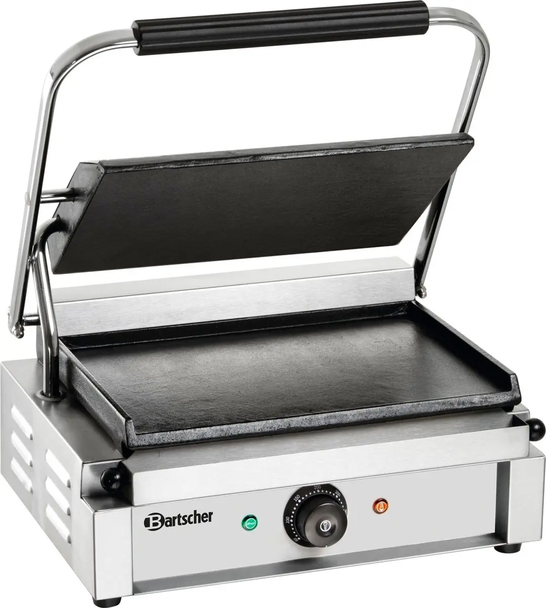 Bartscher 1G Contactgrill 2200W - 2 Platen - Zilver
