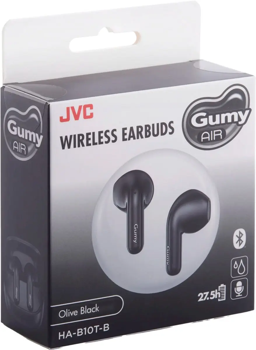 JVC Gumy Air HA-B10T True Wireless Earbuds - Zwart