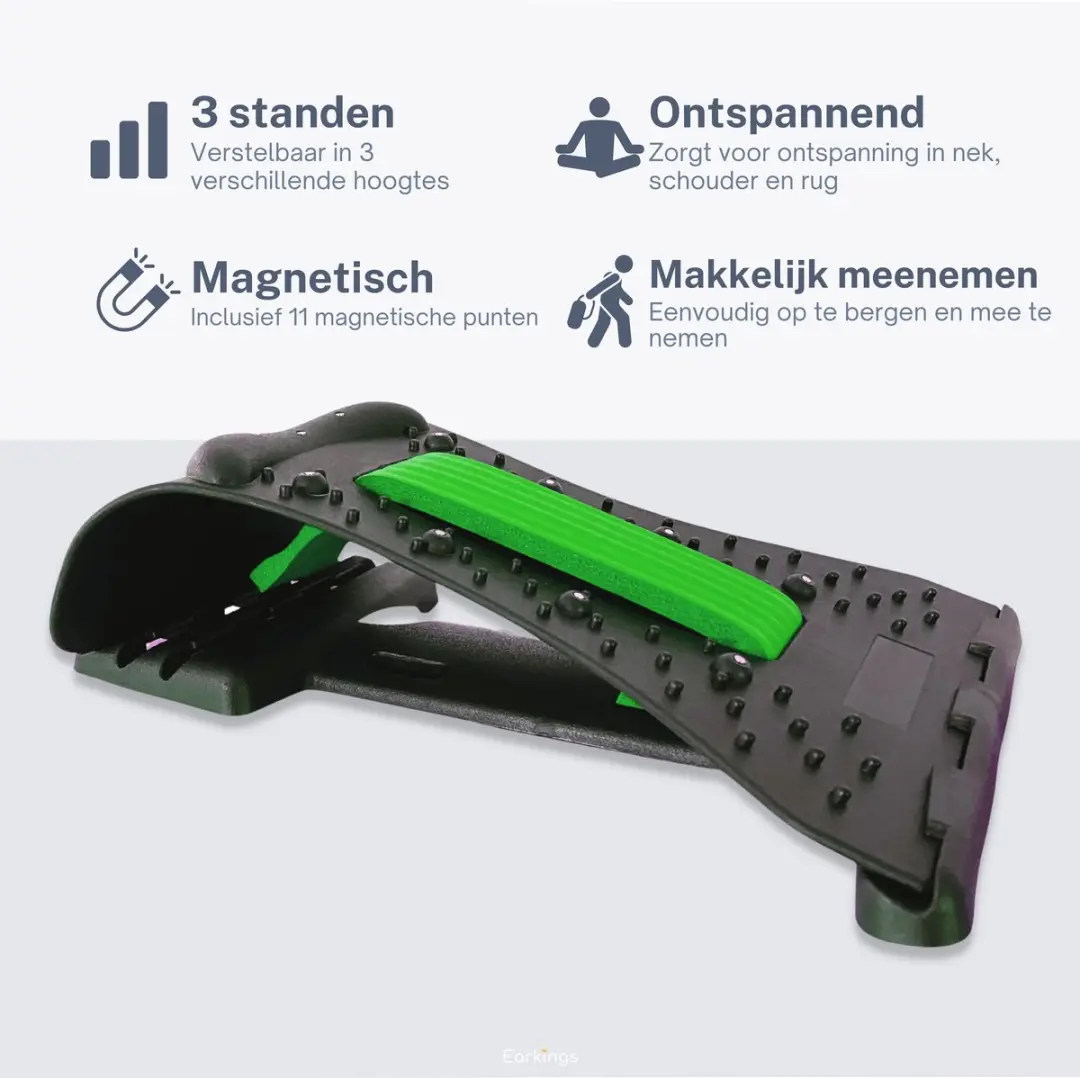 EarKings Nekstretcher EKNK2601 - Nek & Rugstretcher Groen